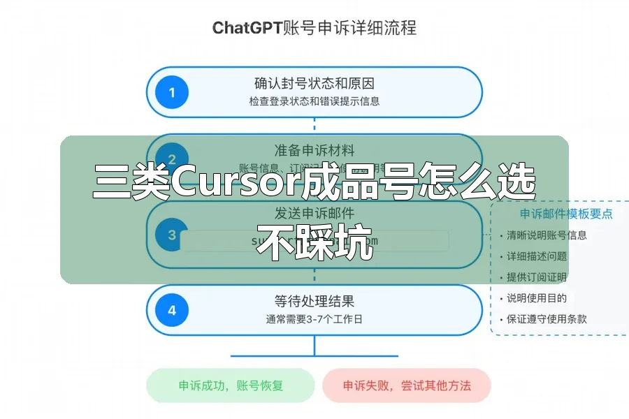 三类Cursor成品号怎么选不踩坑